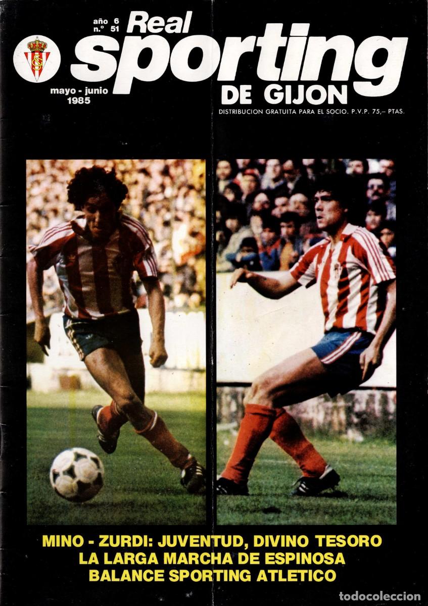Coleccionismo deportivo: Revista futbol: Real Sporting n&ordm;51 MAY-JUN 1985
