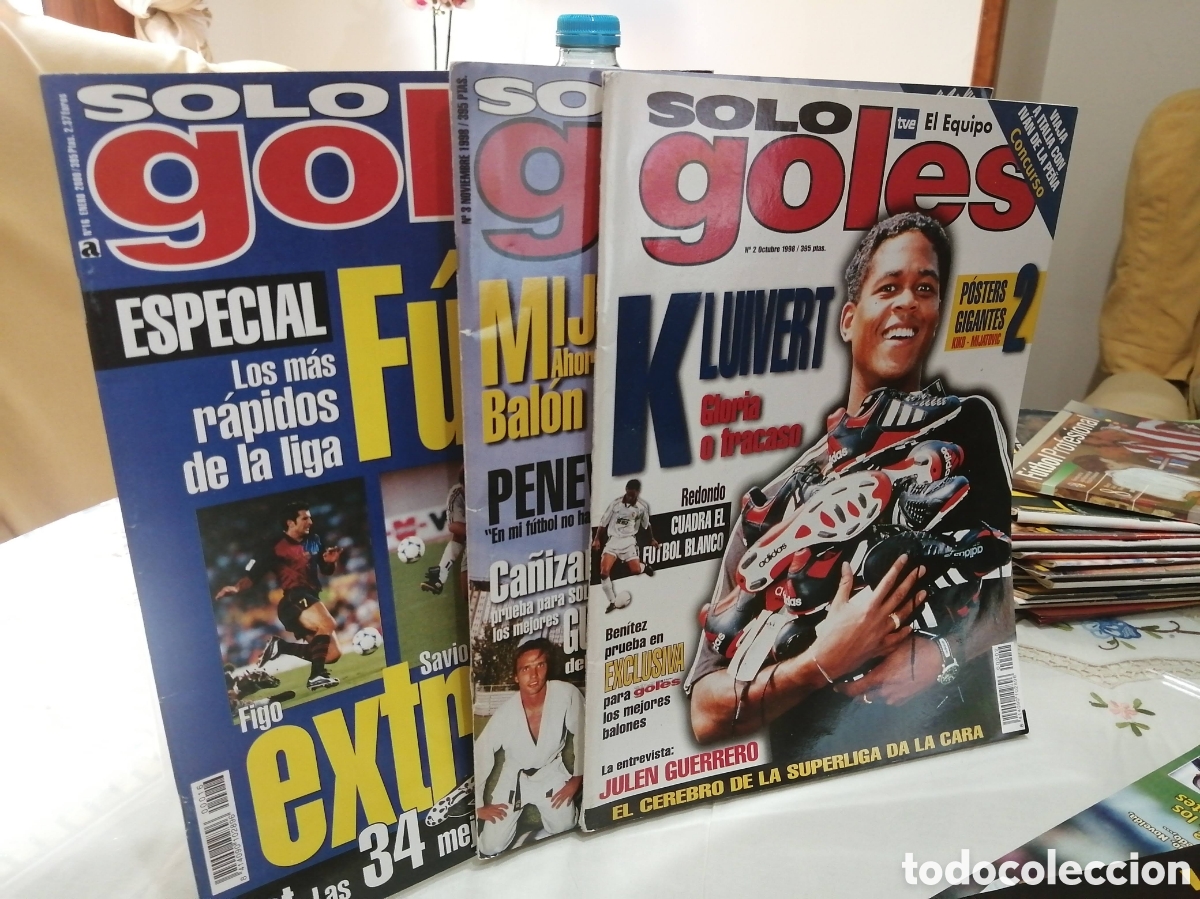Coleccionismo deportivo: Revista solo goles mensual. los 3 primeros n&uacute;meros
