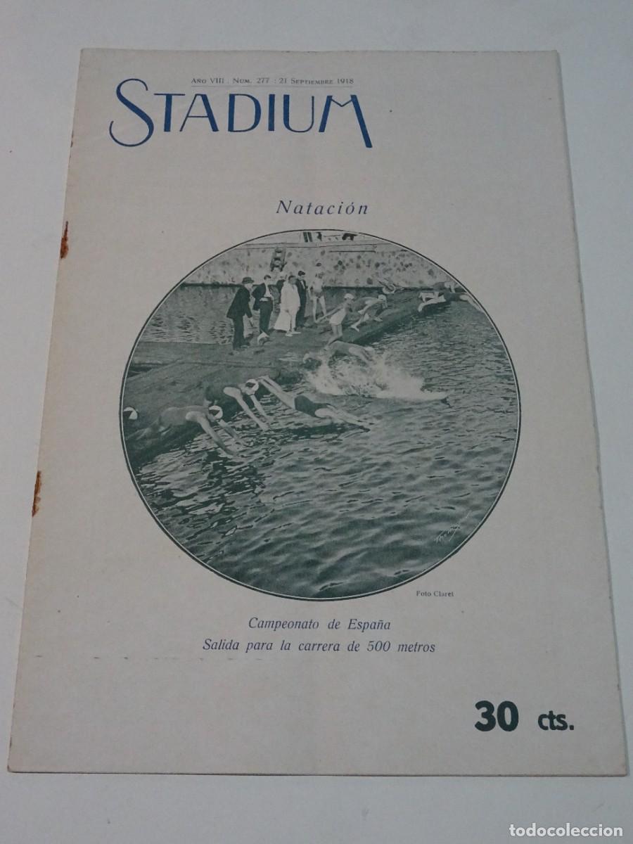 Coleccionismo deportivo: STADIUM A&Ntilde;O VIII N.277 SEPTIEMBRE 1918 / NATACI&Oacute;N CAMPEONATO DE ESPA&Ntilde;A / RCD ESPA&Ntilde;OL - TARRASSA