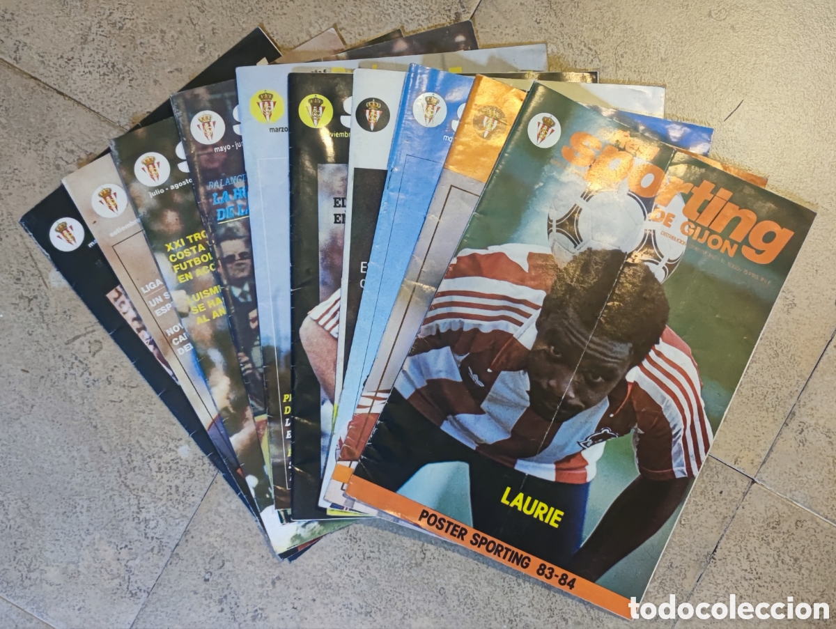 Coleccionismo deportivo: 10 revista &rdquo;Real Sporting de Gij&oacute;n&rdquo; a&ntilde;os 80