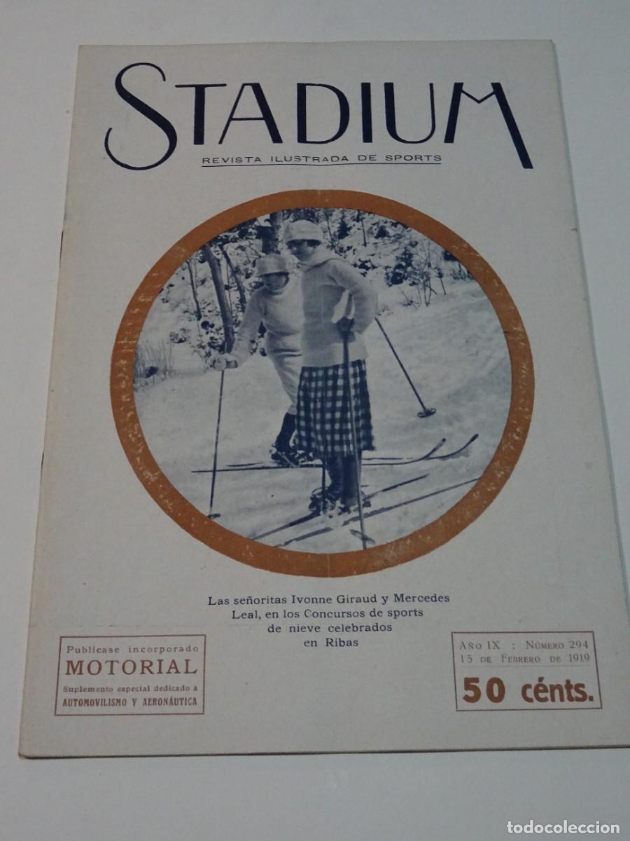 Coleccionismo deportivo: STADIUM A&Ntilde;O IX N.294 FEBRERO 1919 - AUTOMOVILES EVOLUCI&Oacute;N CHASSIS / AEROPLANOS / RIBAS SKI