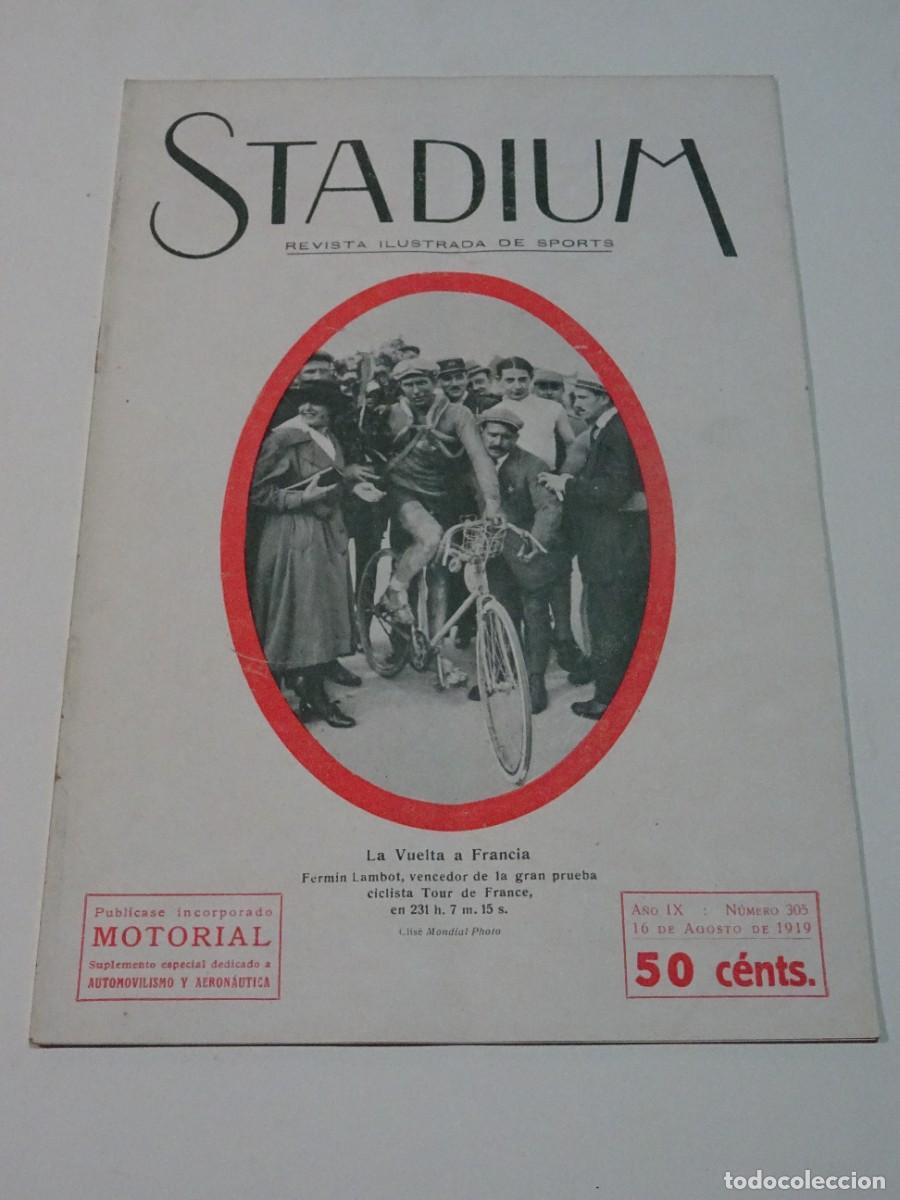 Coleccionismo deportivo: STADIUM A&Ntilde;O IX N.305 AGOSTO 1919 - HIDROAVI&Oacute;N AMERICANO F-5-L / BOXEO CARPENTIER - DICK SMITH