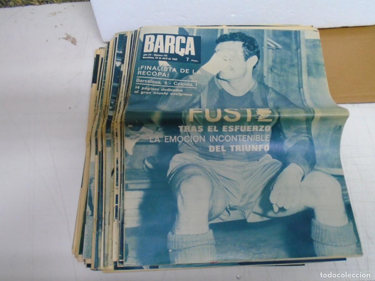 Coleccionismo deportivo: REVISTA&rdquo;BAR&Ccedil;A&rdquo;/LOTE DE 71 REVISTAS/A&Ntilde;OS 1969-70-71/BUENA CONSERVACION.
