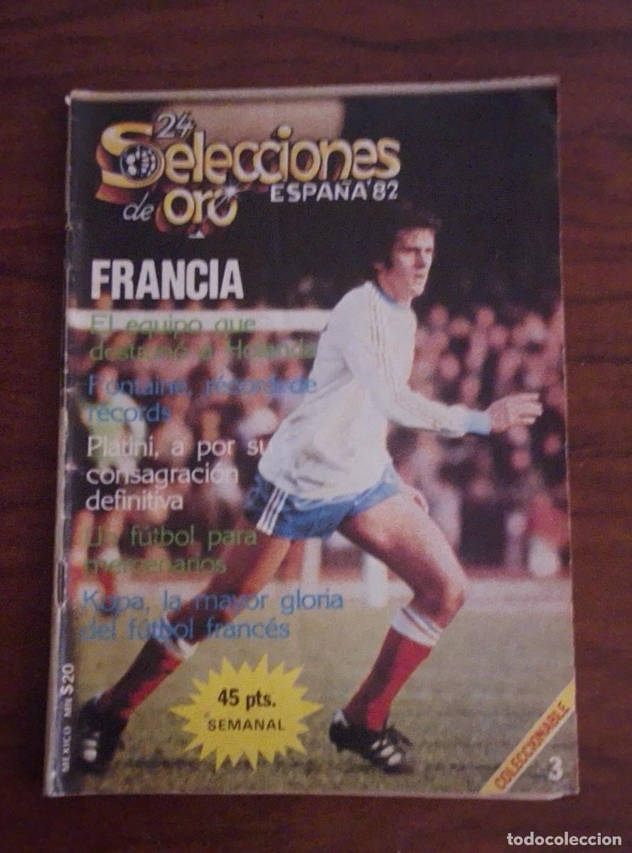 Collezionismo sportivo: FRANCIA N&ordm;3 SELECCIONES DE ORO MUNDIAL ESPA&Ntilde;A 82, CONSERVA POSTER