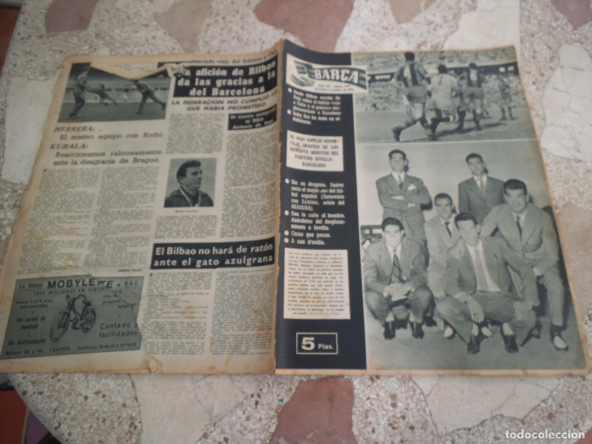 Coleccionismo deportivo: bar&ccedil;a n&ordm; 147, sevilla barcelona,