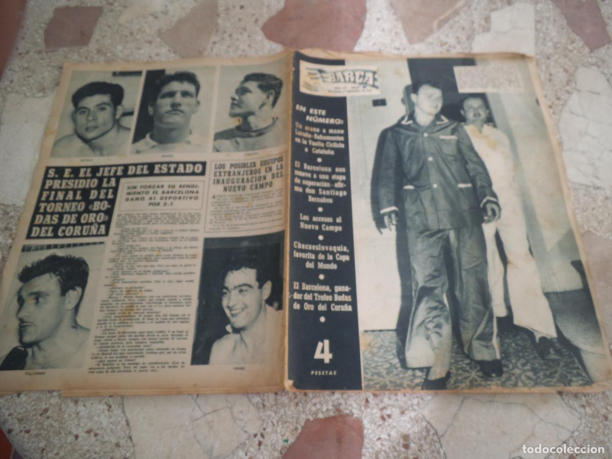 Coleccionismo deportivo: bar&ccedil;a n&ordm; 90, portada kubala, bahamontes, el mejor campo del mundo