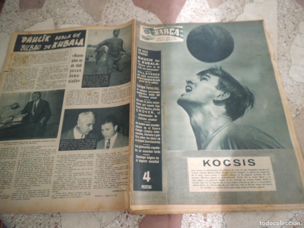 Coleccionismo deportivo: bar&ccedil;a n&ordm; 138, kocsis portada, daucik, sandor kolsis,