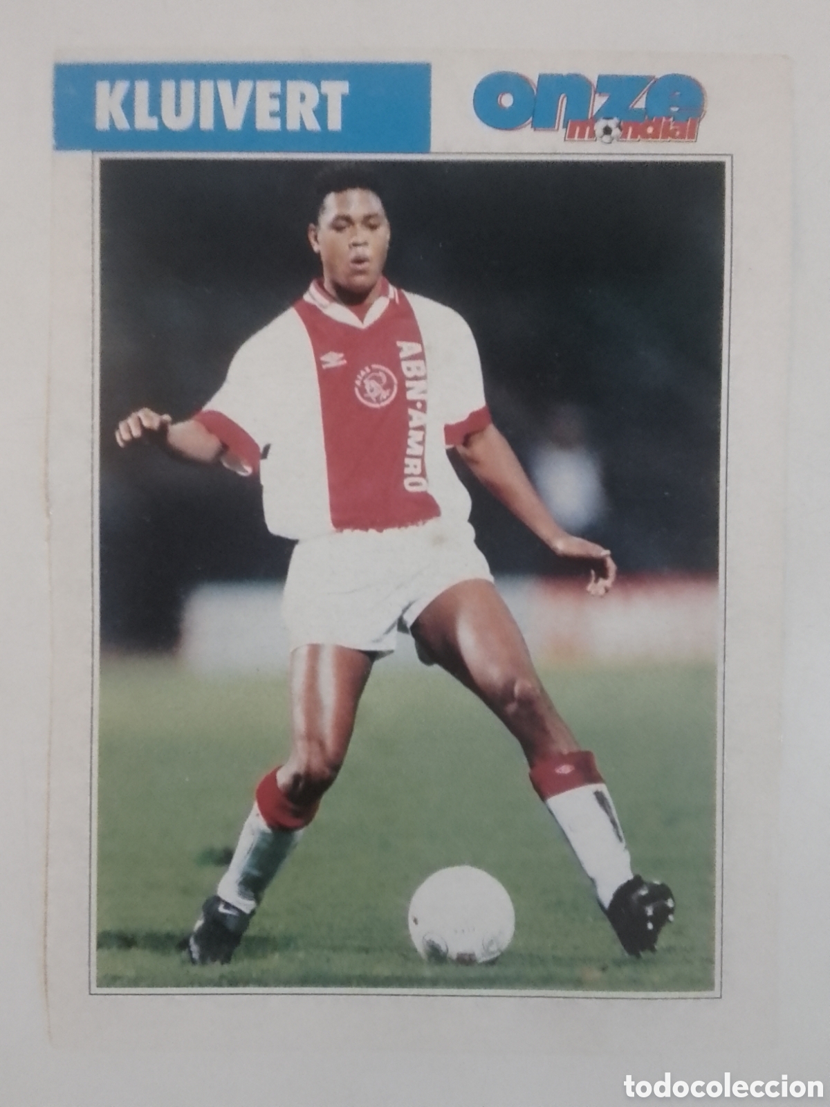 Coleccionismo deportivo: FICHA onze mondial Kluivert &bull; Ajax.