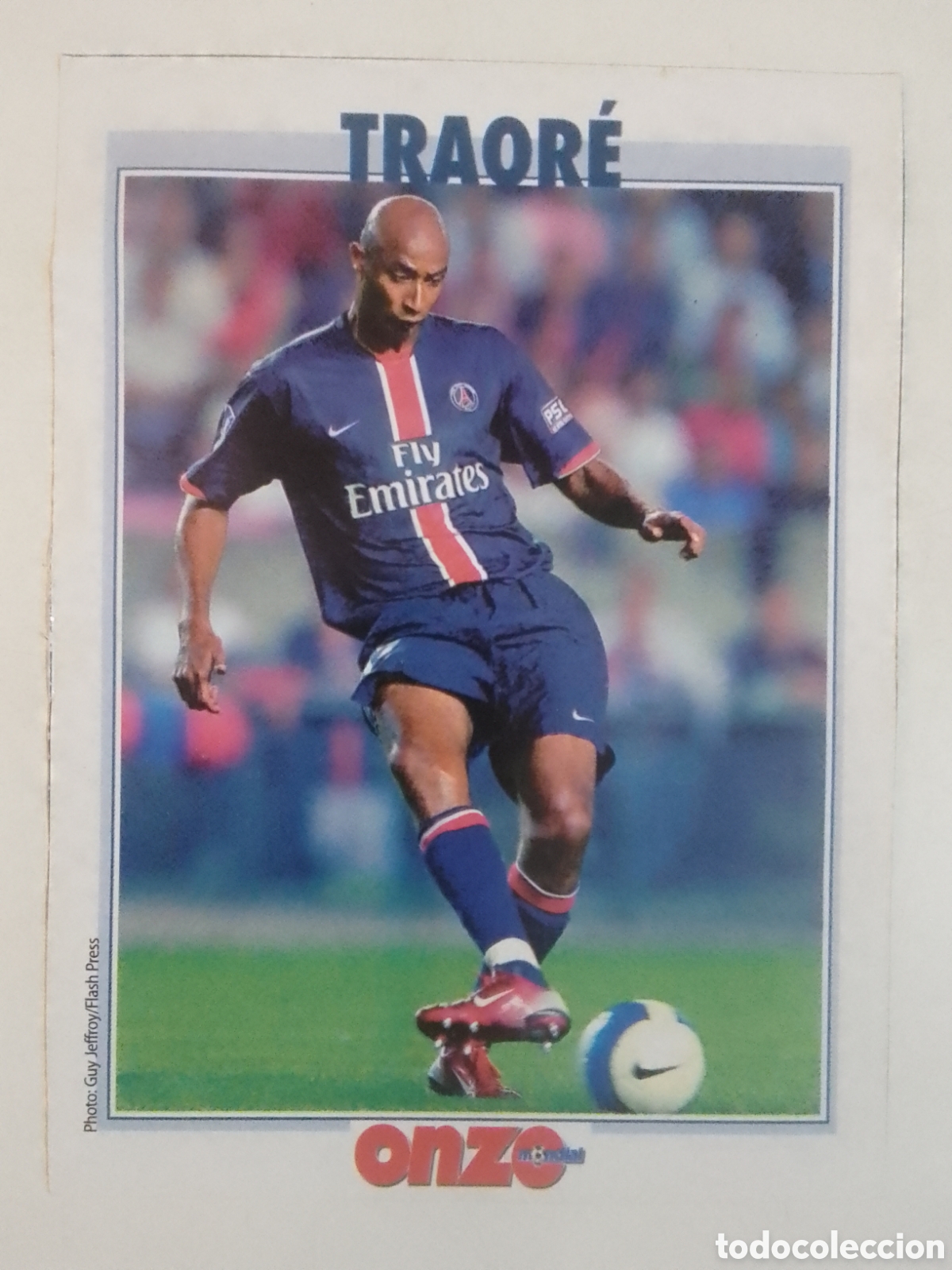 Coleccionismo deportivo: FICHA onze mondial Traor&eacute; &bull; Paris Saint &bull; Germain.