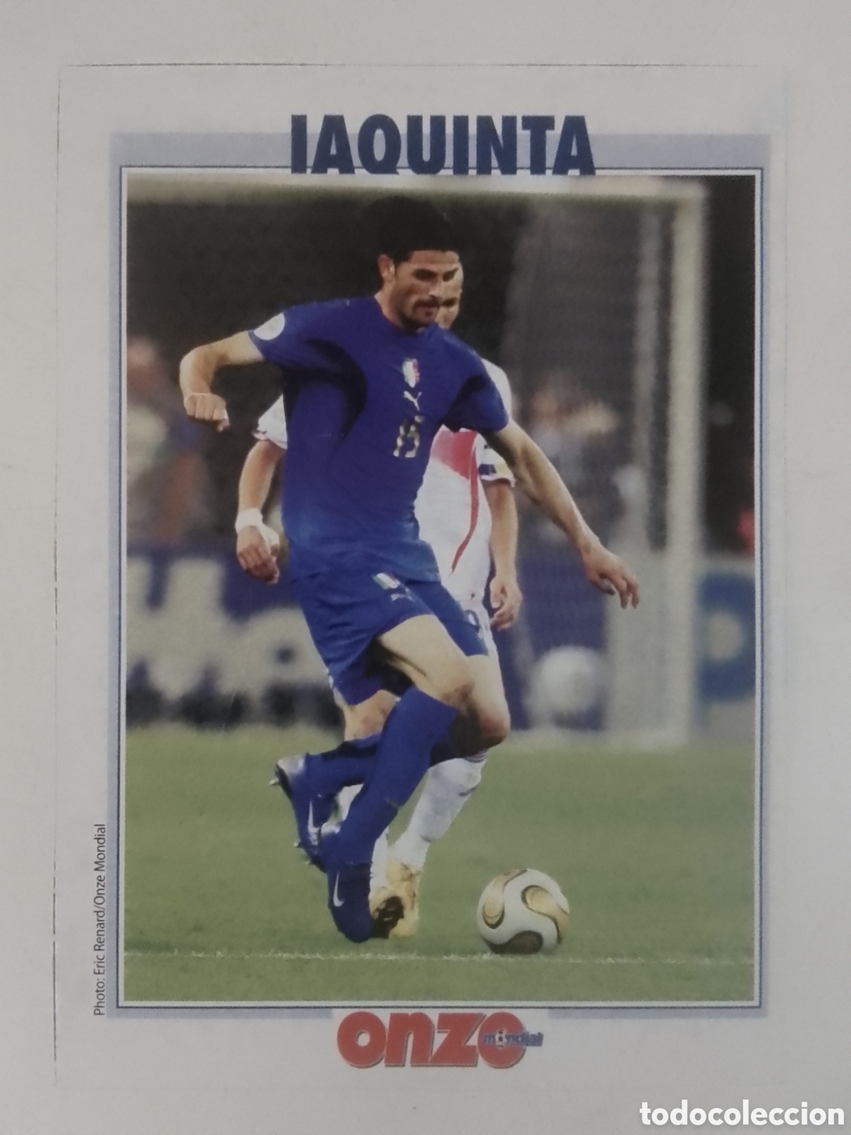 Coleccionismo deportivo: FICHA onze mondial Iaquinta &bull; Italia.