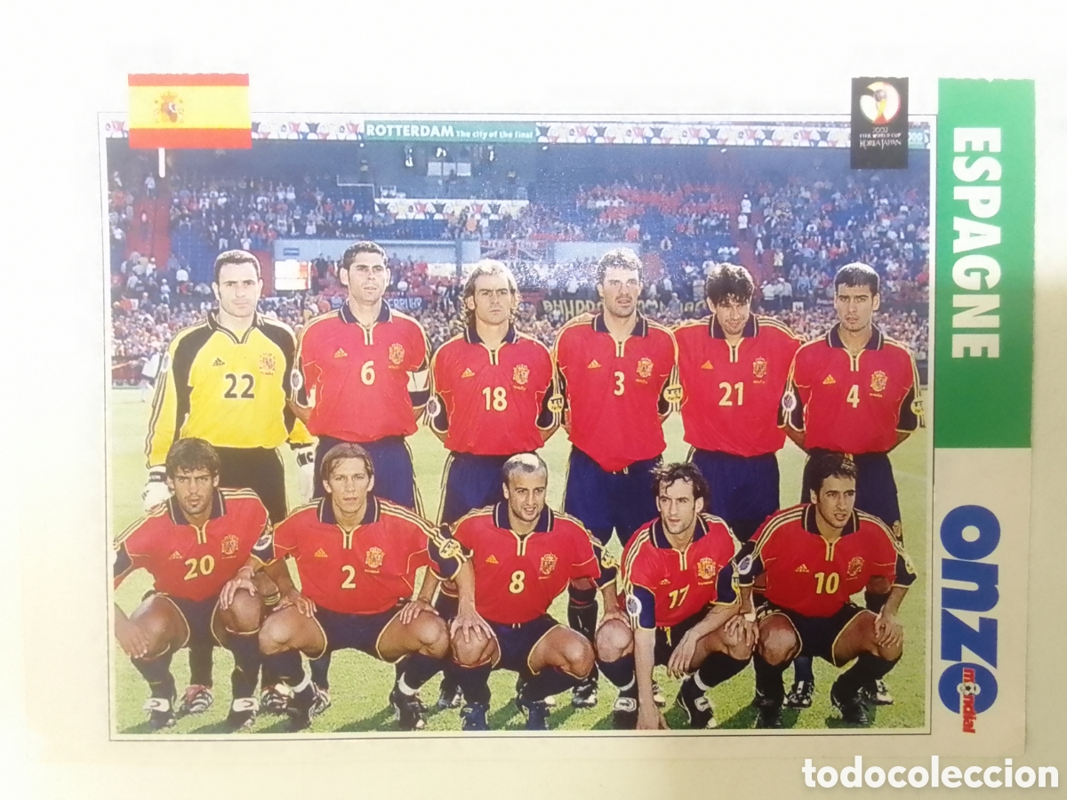 Coleccionismo deportivo: FICHA onze mondial alineaci&oacute;n Espa&ntilde;a.