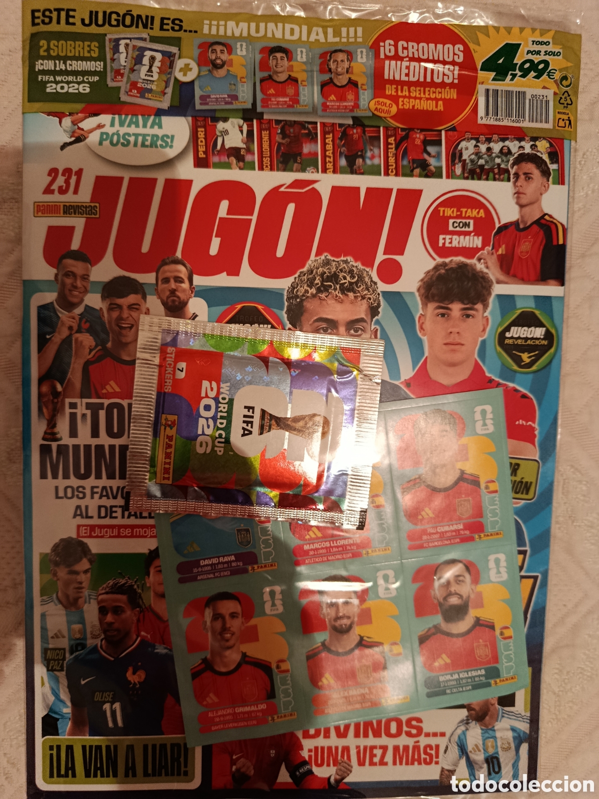Coleccionismo deportivo: JUGON 231 PANINI REVISTA PRECINTADA