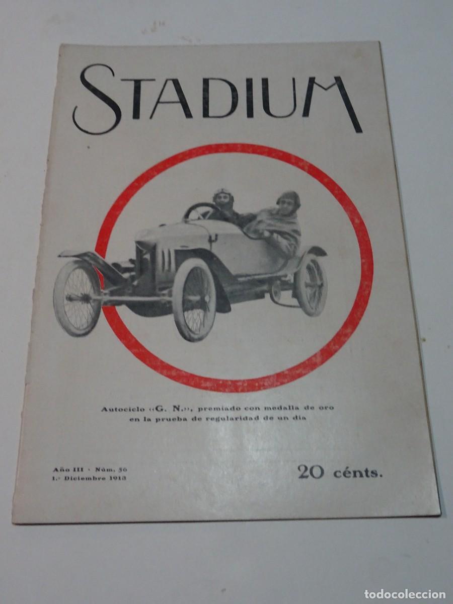 Coleccionismo deportivo: STADIUM A&Ntilde;O III N.56 DICIEMBRE 1913 - AUTOCICLO GN - RCD ESPA&Ntilde;OL / FC BARCELONA / ESPA&Ntilde;A - BARCELONA