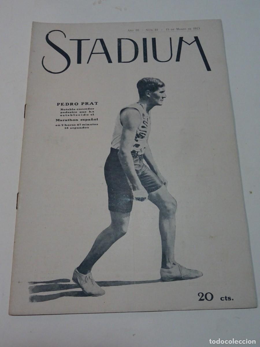 Sammelleidenschaft Sport: STADIUM A&Ntilde;O III N.44 MARZO 1913 - EXPLORADORES BARCELONESES BOY-SCOUTS - FC SEVILLA