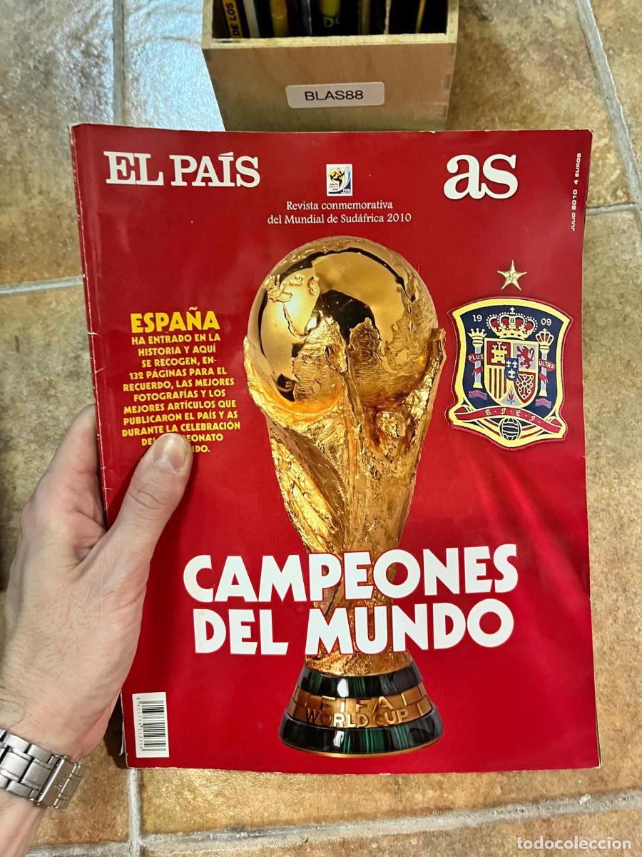 Coleccionismo deportivo: BLAS88 REVISTA CONMEMORATIVA EL PA&Iacute;S / AS. Campeones del Mundo. Mundial de Sud&aacute;frica 2010.
