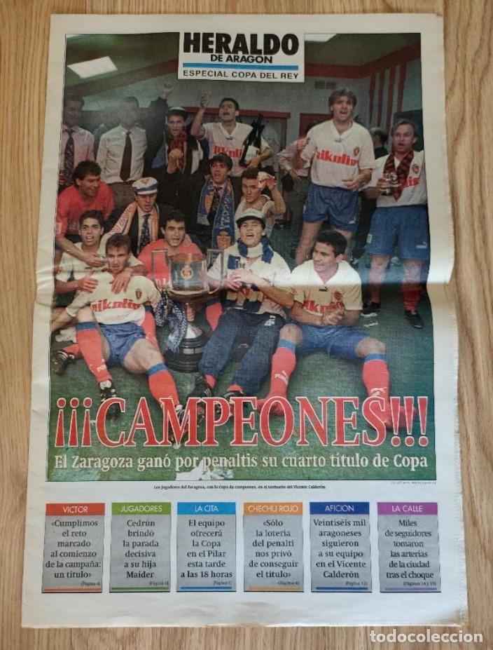 Sports collectibles: SUPLEMENTO HERALDO DE ARAGON REAL ZARAGOZA CAMPEON COPA REY 1994