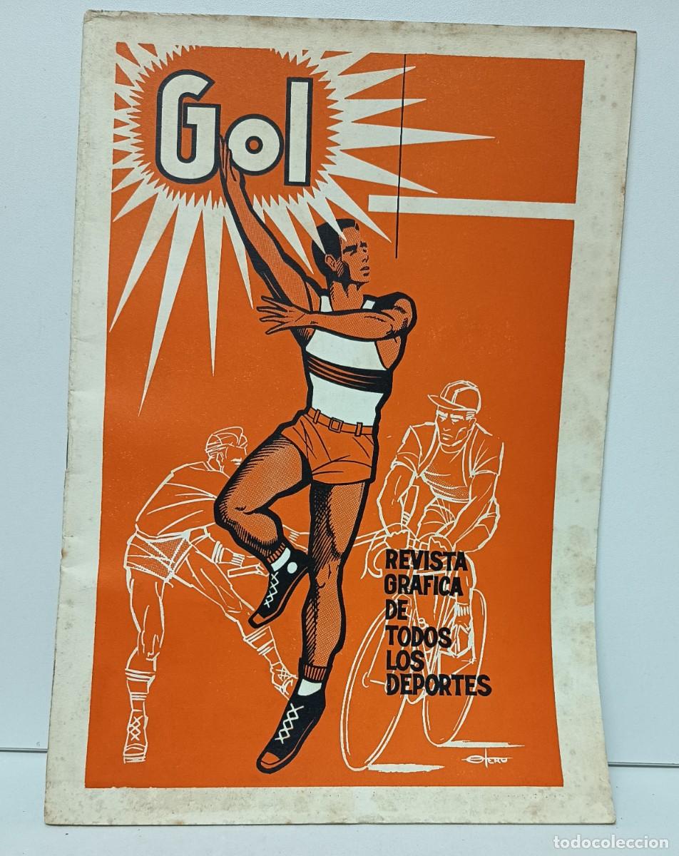 Coleccionismo deportivo: GOL N&ordm; 2 LA REVISTA GR&Aacute;FICA DE TODOS LOS DEPORTES. OVIEDO. SPORTING GIJON. 1963
