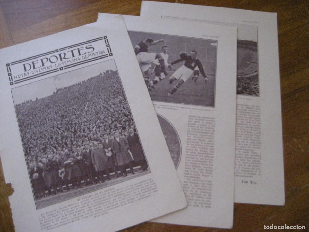 Colecionismo desportivo: El p&uacute;blico en el futbol . Psicologia de las multitudes . 3 Hoja revista a&ntilde;os pp s XX Tom Ray