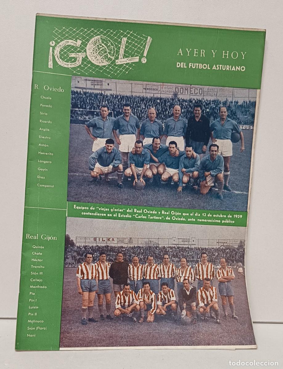 Collezionismo sportivo: &iexcl;GOL! REVISTA GR&Aacute;FICA DEL FUTBOL ASTURIANO AYER Y HOY. 21/04/1962. Completa. 50pp.