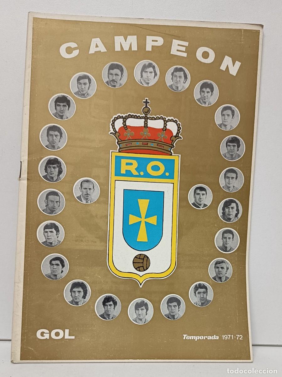 Coleccionismo deportivo: &iexcl;GOL! REAL OVIEDO CAMPE&Oacute;N. Temporada 1971-72. Ascenso a 1&ordf; divisi&oacute;n.