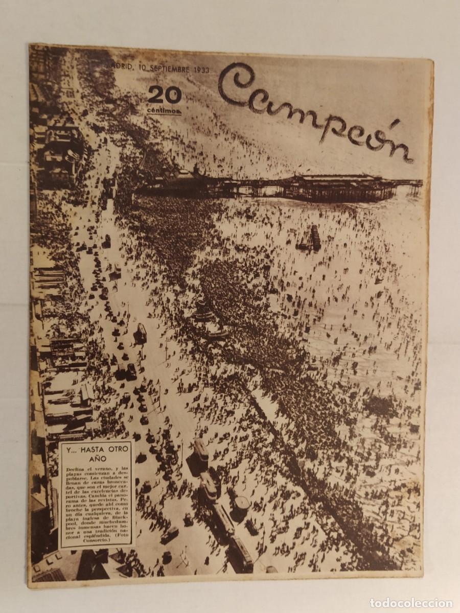 Collectionnisme sportif: CAMPEON -A&Ntilde;O 1933-FUTBOL-ARENAS-RICARDO SORIANO-TOTTENHAM-NATACION-SAN SEBASTIAN-REGATAS-SEVILLA FC