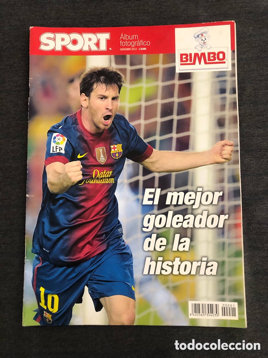 Sports collectibles: Lionel Messi especial Sport - Diciembre 2012 - Revista descatalogada