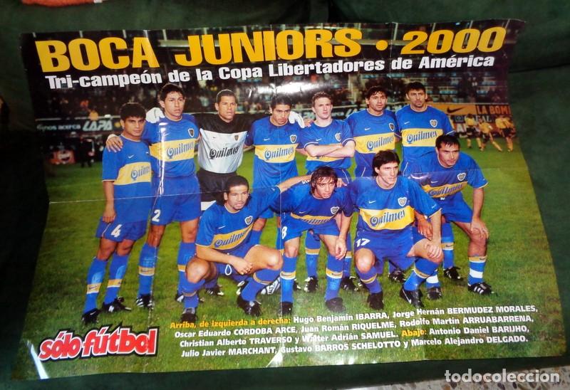 Sammelleidenschaft Sport: REVISTA P&Oacute;STER GIGANTE -S&Oacute;LO F&Uacute;TBOL - BOCA JUNIORS CAMPE&Oacute;N COPA LIBERTADORES AM&Eacute;RICA A&ntilde;o 2000