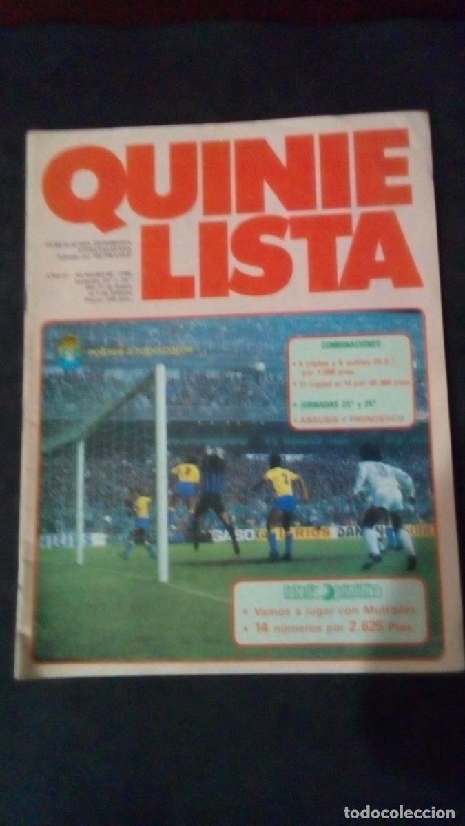 Collezionismo sportivo: QUINIELISTA. N&ordm; 85. LIGA 1985 - 1986. 85-86. CON P&Oacute;STER DE LA UNI&Oacute;N DEPORTIVA LAS PALMAS. VER FOTO.