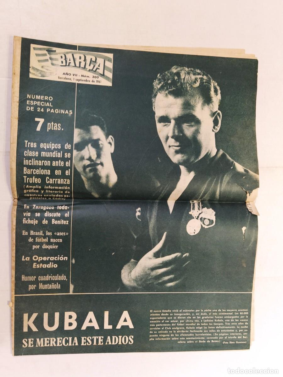 Collectionnisme sportif: BAR&Ccedil;A - KUBALA DESPEDIDA - DI STEFANO & PUSKAS CON LA CAMISETA DEL FC BARCELONA - A&Ntilde;O 1961 - FUTBOL