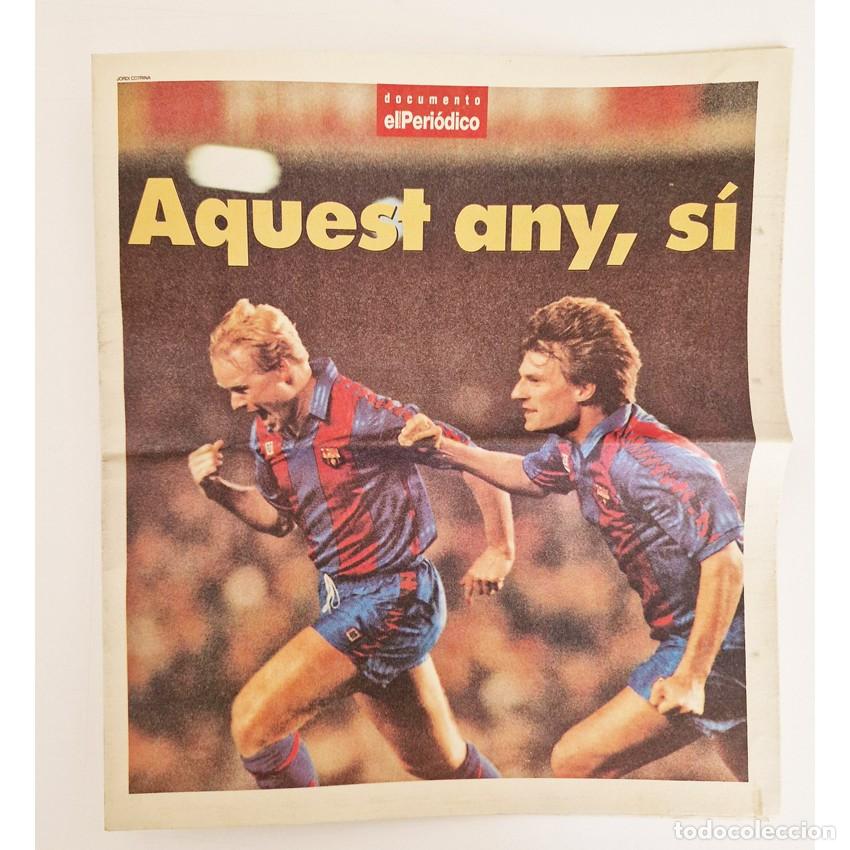 Sammelleidenschaft Sport: Especial EL PERI&Oacute;DICO Final WEMBLEY 1992 FC Barcelona. Suplemento Completo + P&Oacute;STER Meyba Dream Team