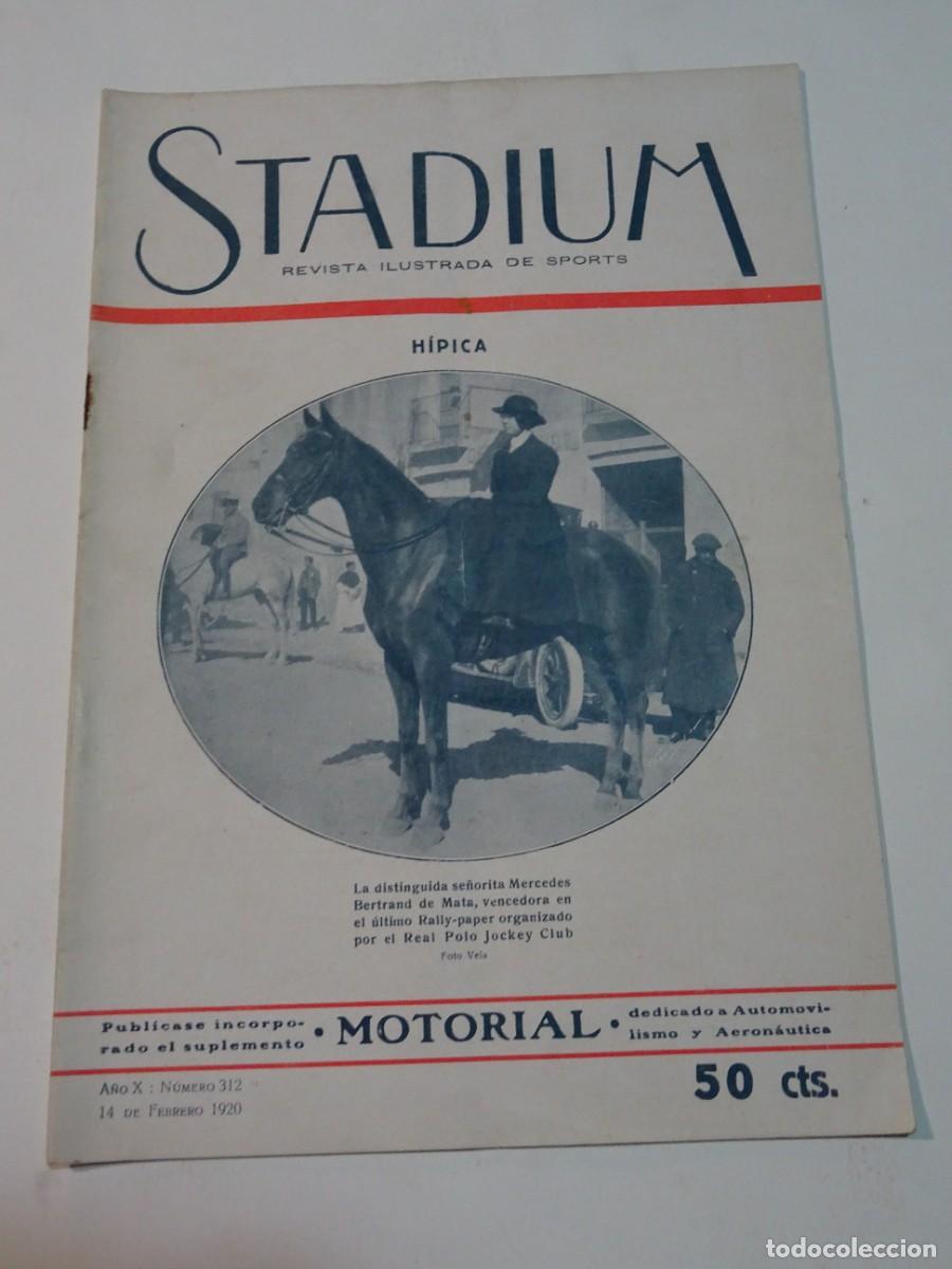 Sports collectibles: STADIUM A&Ntilde;O X N.312 FEBRERO 1920 - SAL&Oacute;N AERON&Aacute;UTICA PARIS, JUEGOS OL&Iacute;MPICOS INTERNACIONALES