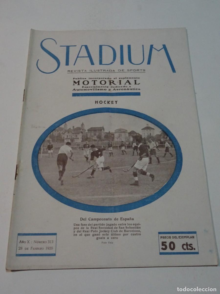 Coleccionismo deportivo: STADIUM A&Ntilde;O X N.313 FEBRERO 1920 - HIDROAVIONES DEL RArCC AVIADOR CANUDAS, CARRERA TARGA FLORIO