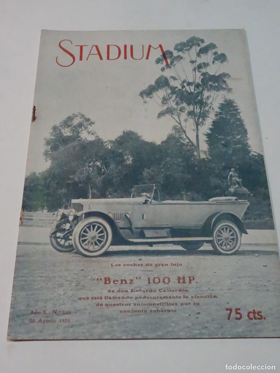Coleccionismo deportivo: STADIUM A&Ntilde;O X N.325 AGOSTO 1920 EL BENZ REY DE LOS AUTOM&Oacute;VILES, VII OLIMPIADA AMBERES