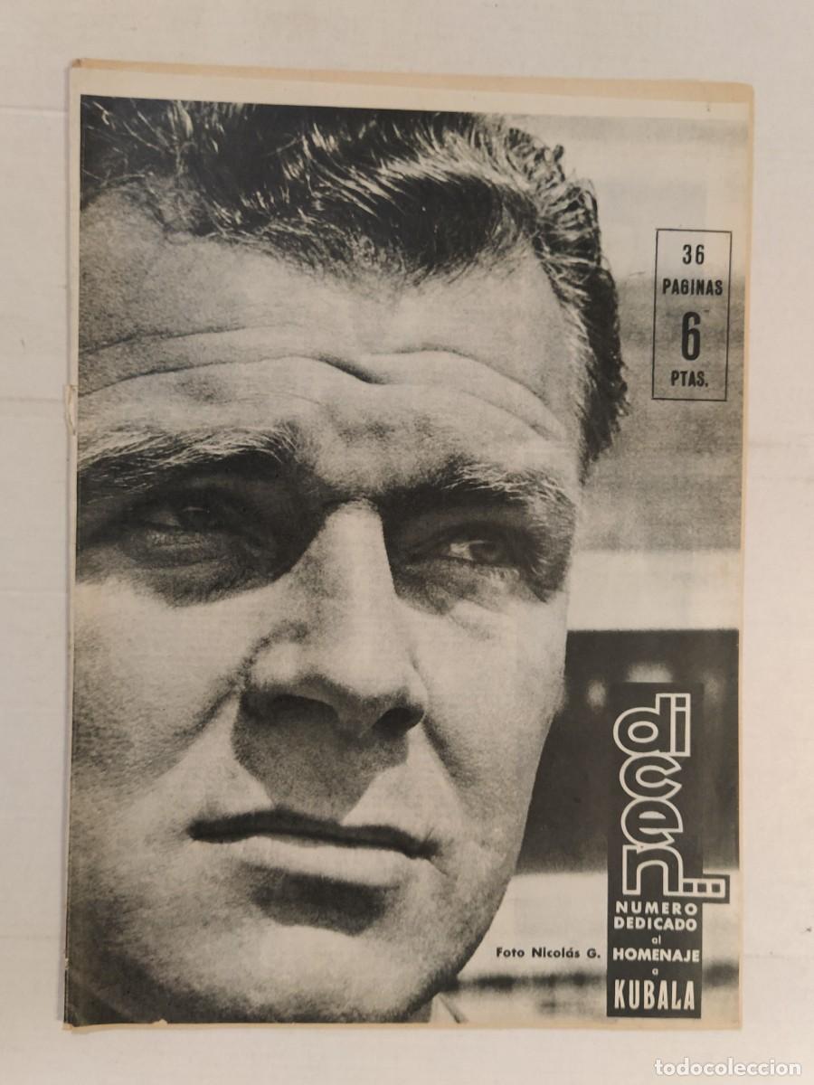 Sammelleidenschaft Sport: FUTBOL - KUBALA - REVISTA DICEN - NUMERO HOMENAJE - INCOMPLETA -VER FOTOS