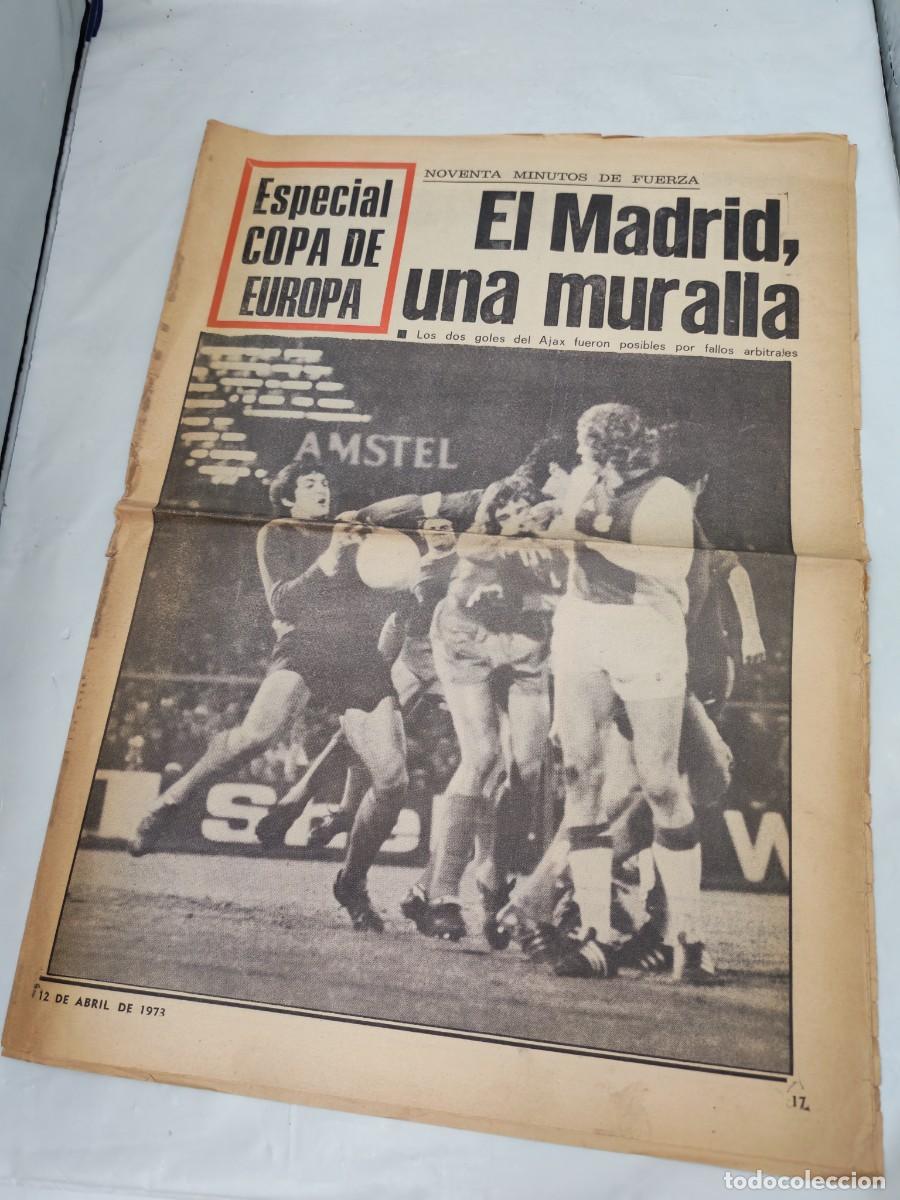 Coleccionismo deportivo: Nuevo Diario, 12 de abril de 1973: Especial Copa de Europa Ajax de &Aacute;msterdam-Real Madrid