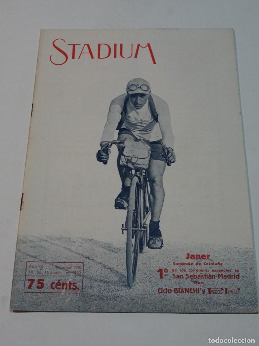 Collectionnisme sportif: STADIUM A&Ntilde;O X N.328 OCTUBRE 1920 CICLISMO JANER, AVIACI&Oacute;N DE BUC COPA GORDON BENNETT