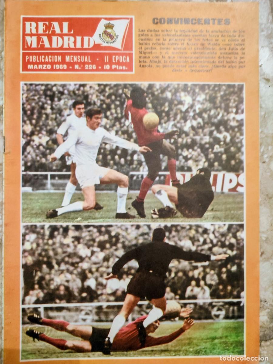 Sports collectibles: Bolet&iacute;n Real Madrid 1969