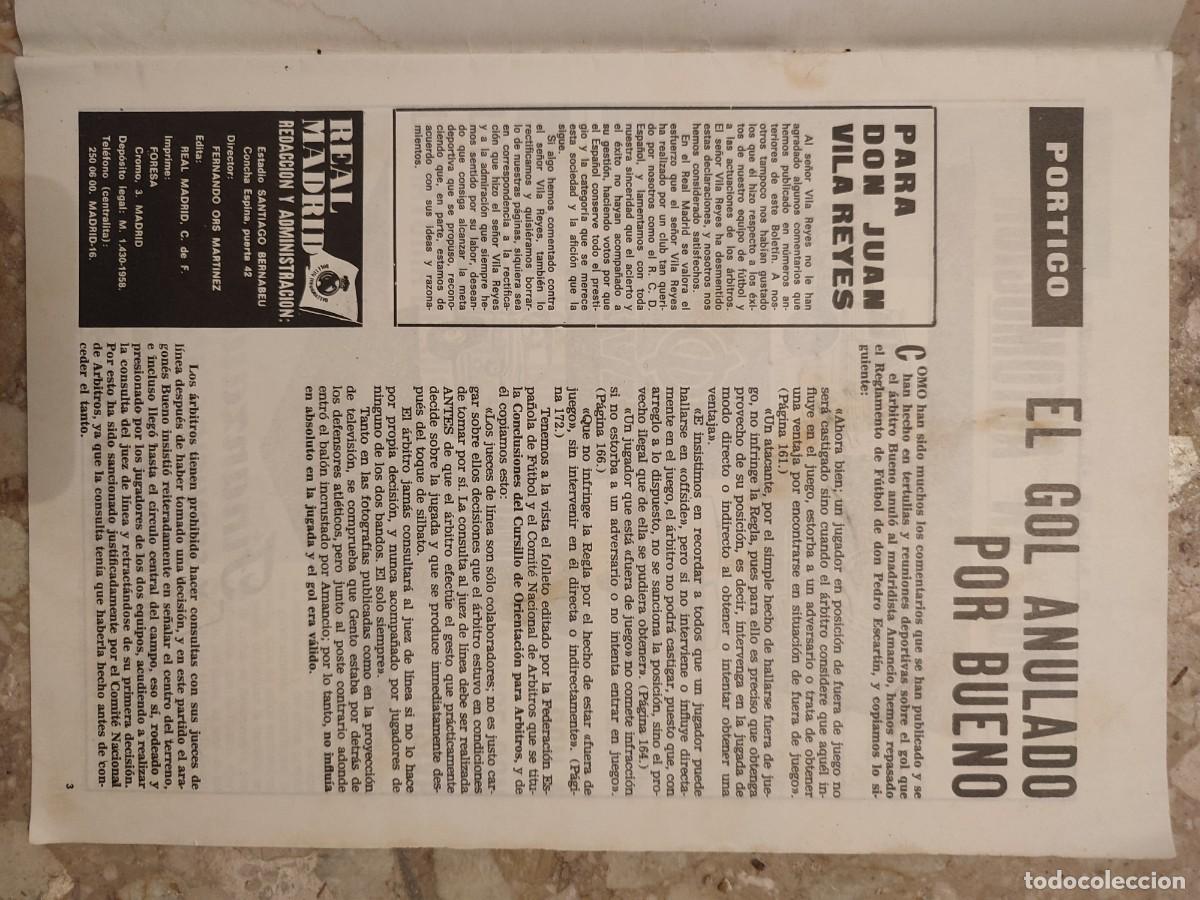 Sports collectibles: Bolet&iacute;n Real Madrid 1969