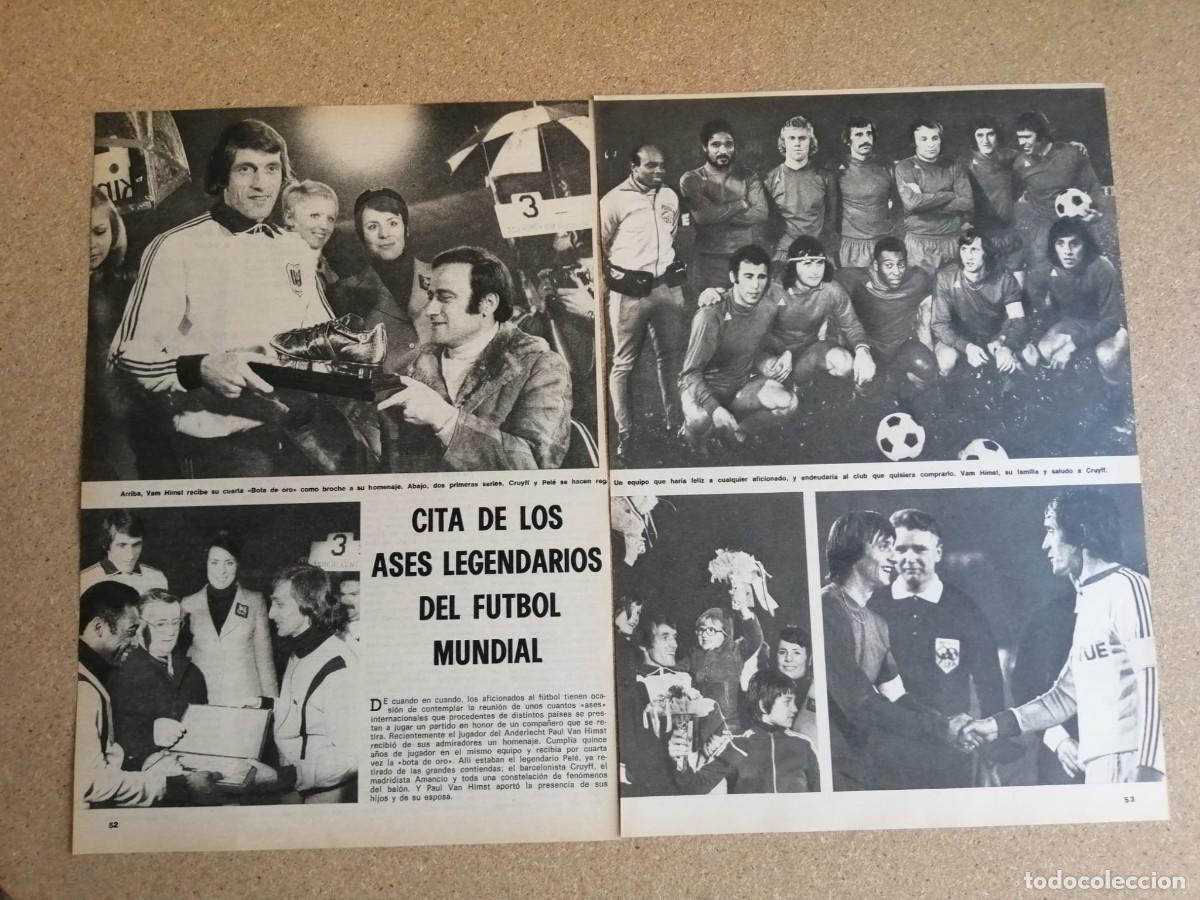 Collectionnisme sportif: REPORTAJE. CITA DE LOS ASES LEGENDARIOS DEL FUTBOL MUNDIAL. BOTA DE ORO PARA PAUL VAN HIMST