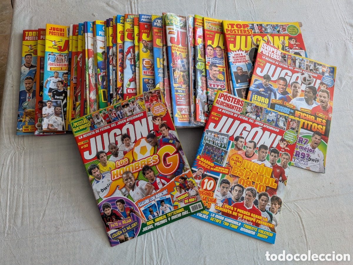 Sports collectibles: LOTE DE 35 REVISTAS JUGON! PANINI
