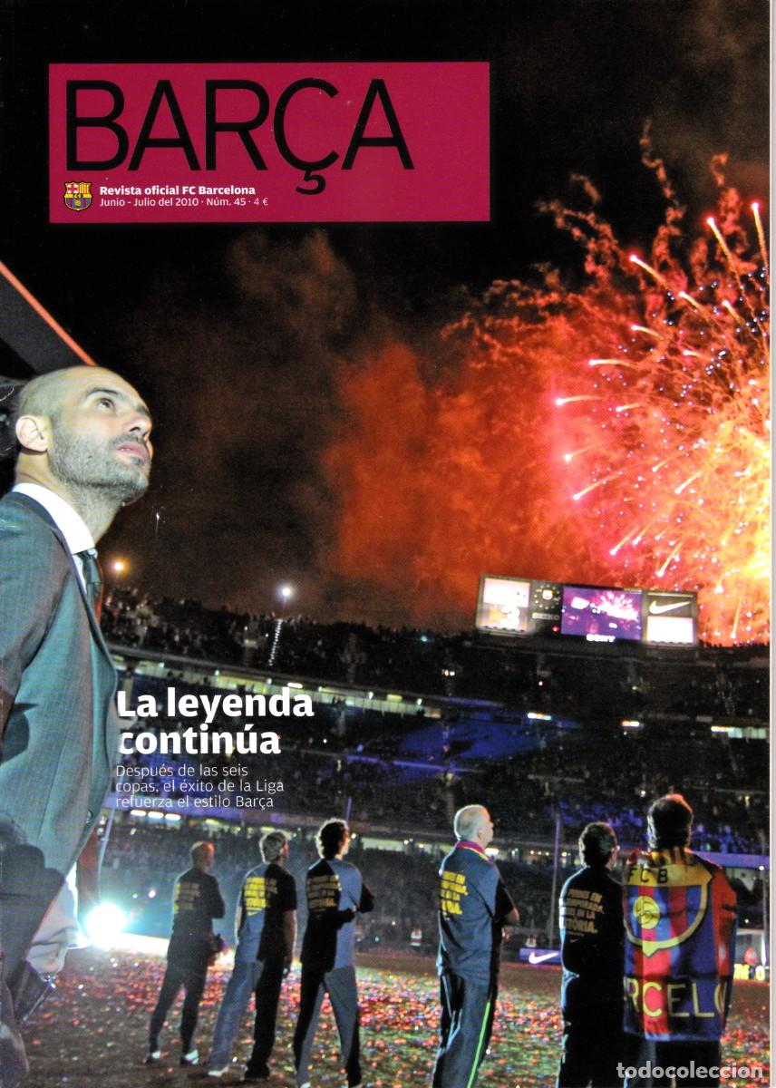 Sports collectibles: REVISTA - OFICIAL DEL F.C. BARCELONA - N&ordm; 45 - EXCLUSIVA PARA SOCIOS (ABIERTA)