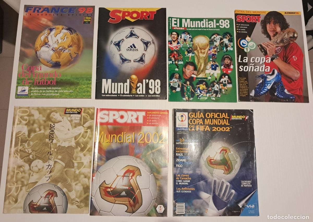 Coleccionismo deportivo: LOTE 7 REVISTAS MUNDIALES DE F&Uacute;TBOL - Gu&iacute;as Especiales (Francia 98, 2002 y Alemania 2006)