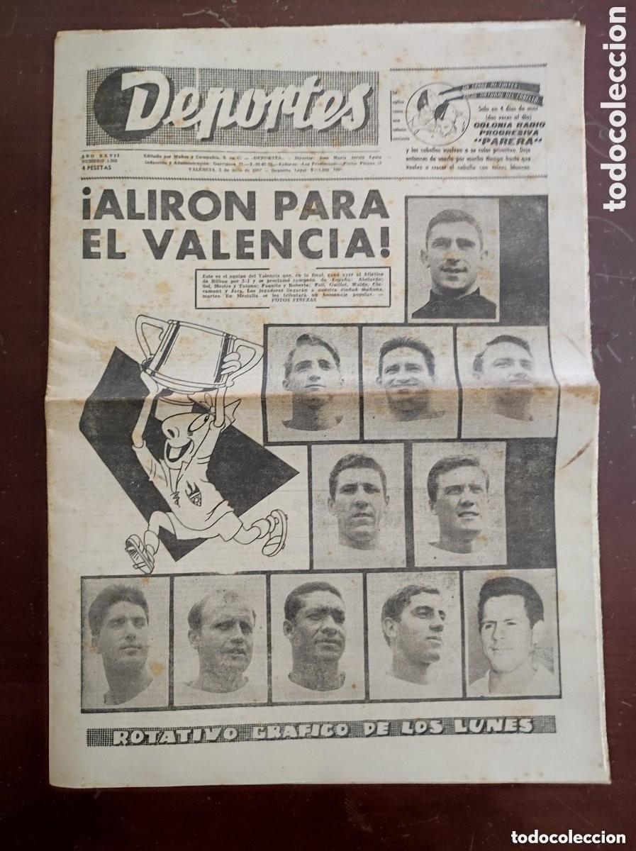 Sports collectibles: Periodico Deportes Aliron para el Valencia Campeon de copa Generalisimo 1967 - Valencia 2 - Bilbao 1