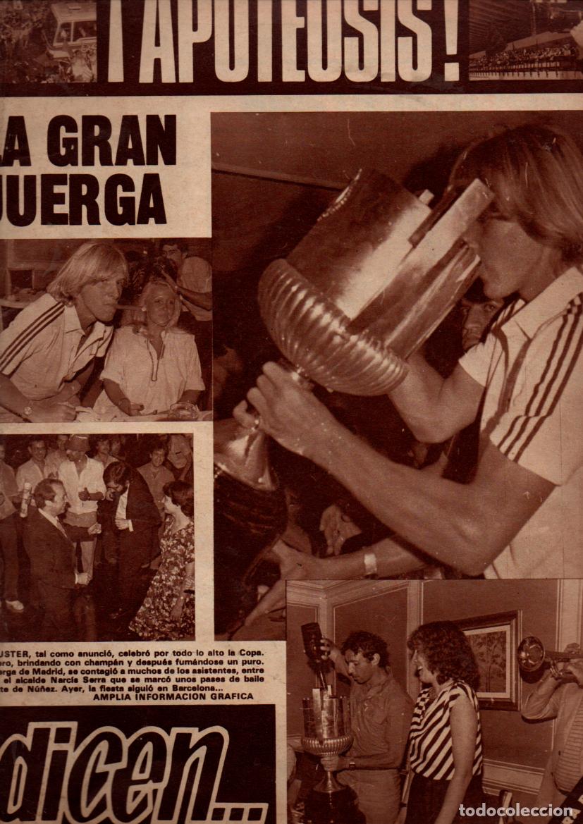 Collectionnisme sportif: DICEN... N&ordm; 5080. &iexcl;APOTEOSIS! EL BAR&Ccedil;A CELEBRA EL TITULO DE COPA. 20 JUNIO 1981
