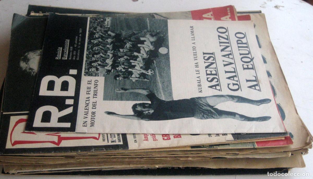 Coleccionismo deportivo: R.B. REVISTA BARCELONISTA Y BARSA, 27 REVISTAS A&Ntilde;OS 60-70 EN BUEN ESTADO