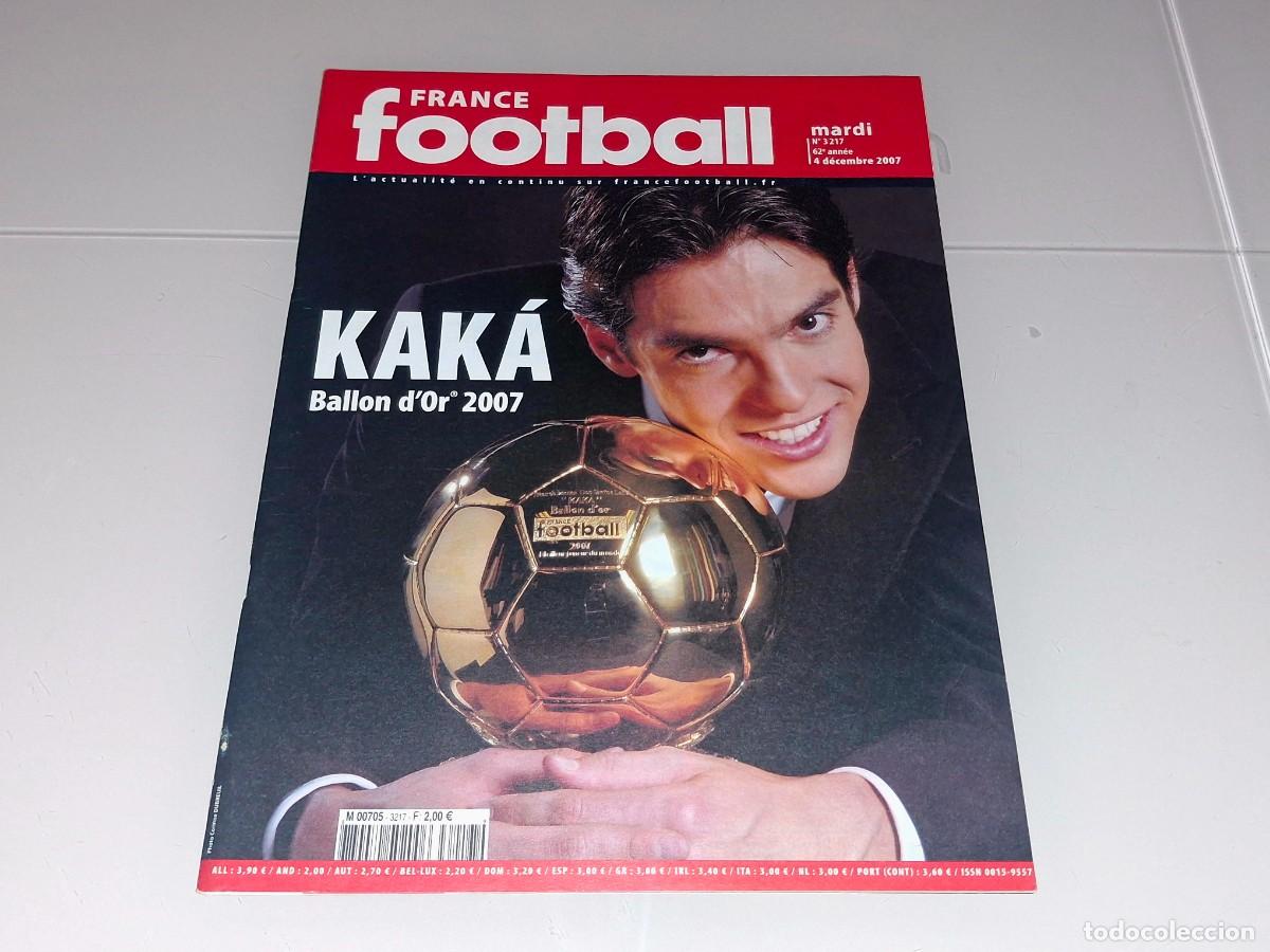 Sports collectibles: Kaka real madrid brasil 2007 france football revista mundial champions don balon oro