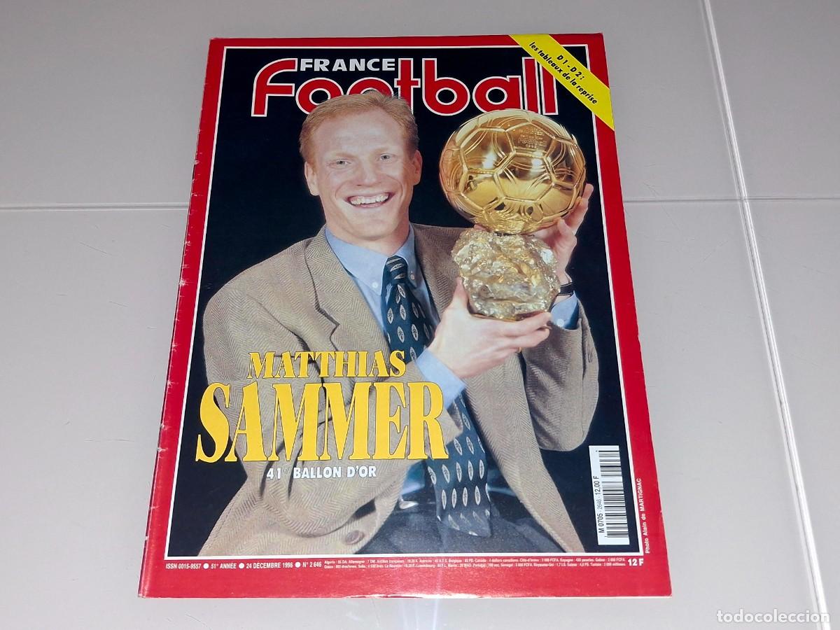 Coleccionismo deportivo: Sammer borussia dortmund alemania 1996 france football revista mundial champions don balon oro