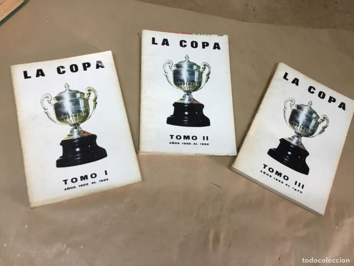 Coleccionismo deportivo: Antigua colecci&oacute;n historia de la copa de f&uacute;tbol, completa los tres tomos