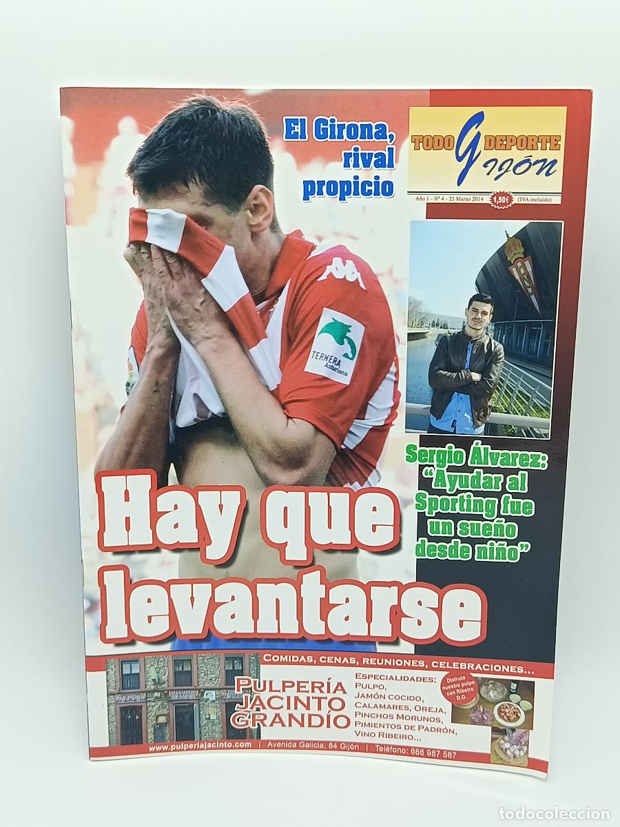 Sports collectibles: REVISTA TODO DEPORTE GIJON N&ordm;4. MARZO 2014. COMPLETA POSTER NACHO CASES.MYJ