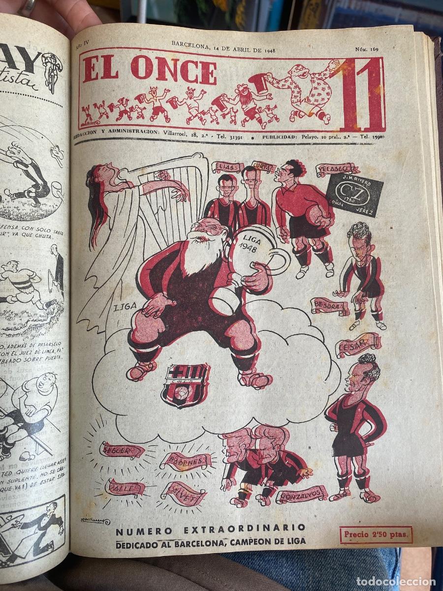 Collezionismo sportivo: REVISTA EL ONCE ENCUADERNADA - 1947 y 1948 - ver fotos